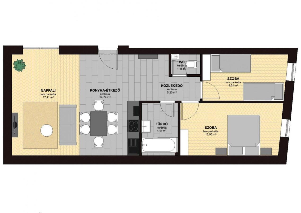 Dotis Apartman Тата Екстериор снимка