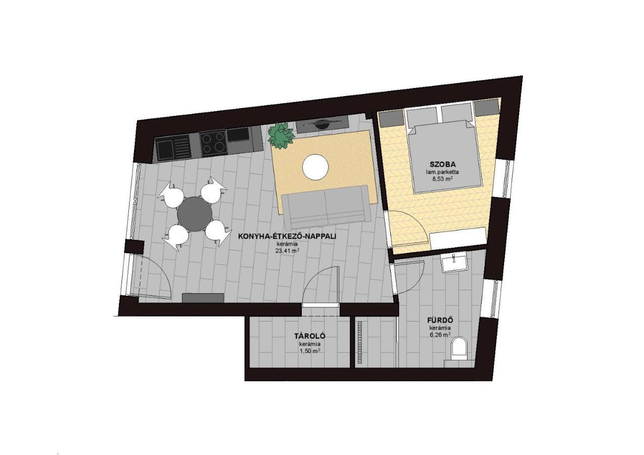 Dotis Apartman Тата Екстериор снимка