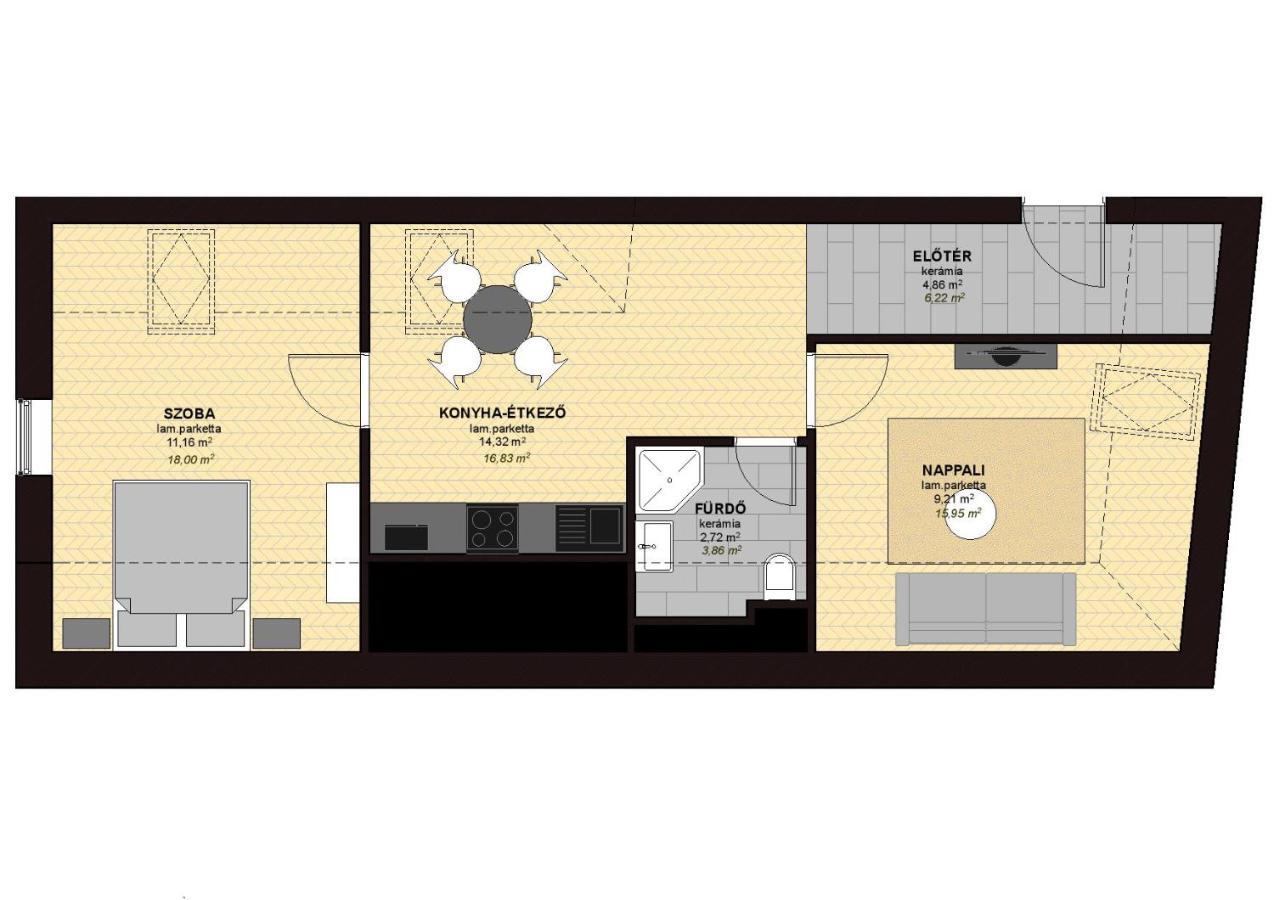 Dotis Apartman Тата Екстериор снимка